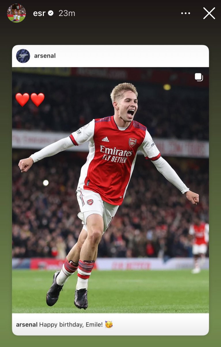 GunsXtra's tweet image. 📲 Emile Smith Rowe on IG.