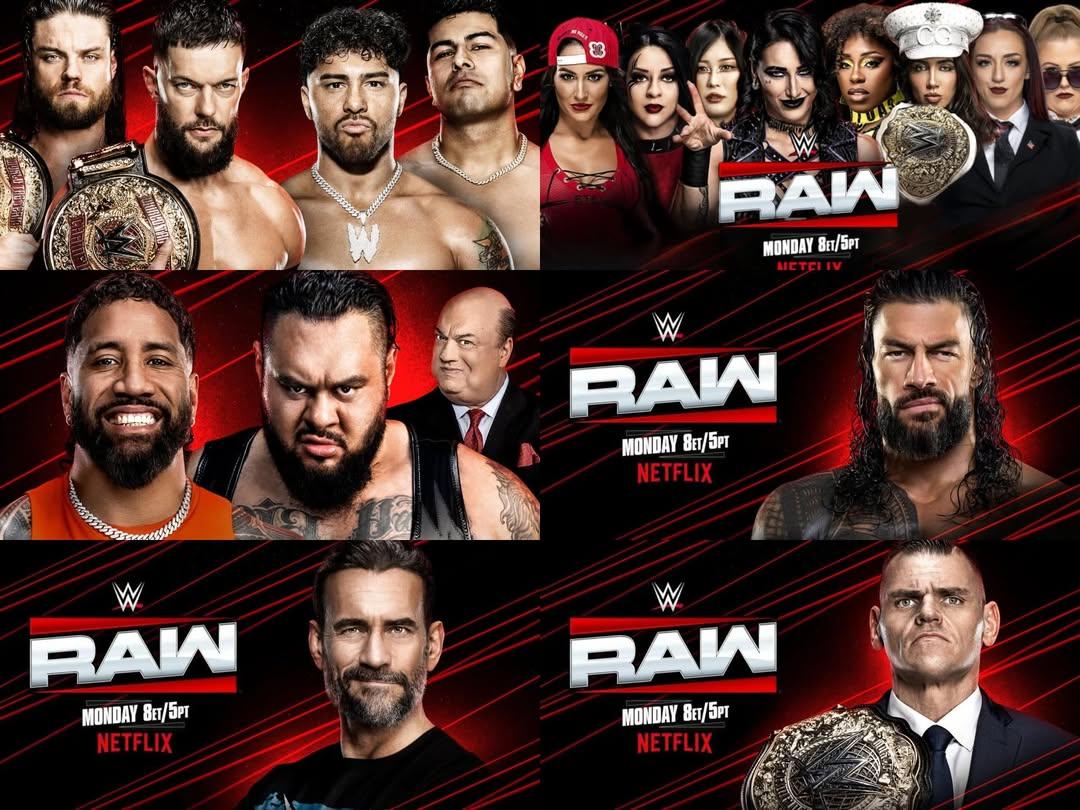 RomanEra0's tweet image. RAW Preview tonight!!
- Roman Reigns appearance
- CM Punk & GUNTHER Segment
- Jey Uso vs Bronson Reed
- LWO vs Judgment Day — World Tag Team Championship
- Rhea Ripley, IYO SKY, Stephanie Vaquer, Nikki Bella vs Naomi, Chelsea Green & Secret Hervice.
#WWERAW