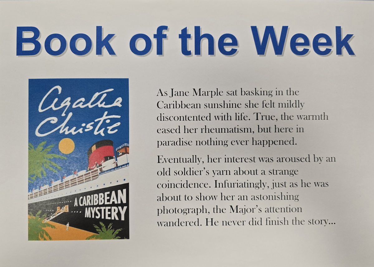 Knaphill Library (@knaphilllib) on Twitter photo Get away to the Caribbean this summer and enjoy a twisty, convoluted, and hilariously fun mystery from the beloved Agatha Christie βοΈ
<a href="/SurreyLibraries/">Surrey Libraries UK</a> Get away to the Caribbean this summer and enjoy a twisty, convoluted, and hilariously fun mystery from the beloved Agatha Christie βοΈ
<a href="/SurreyLibraries/">Surrey Libraries UK</a>