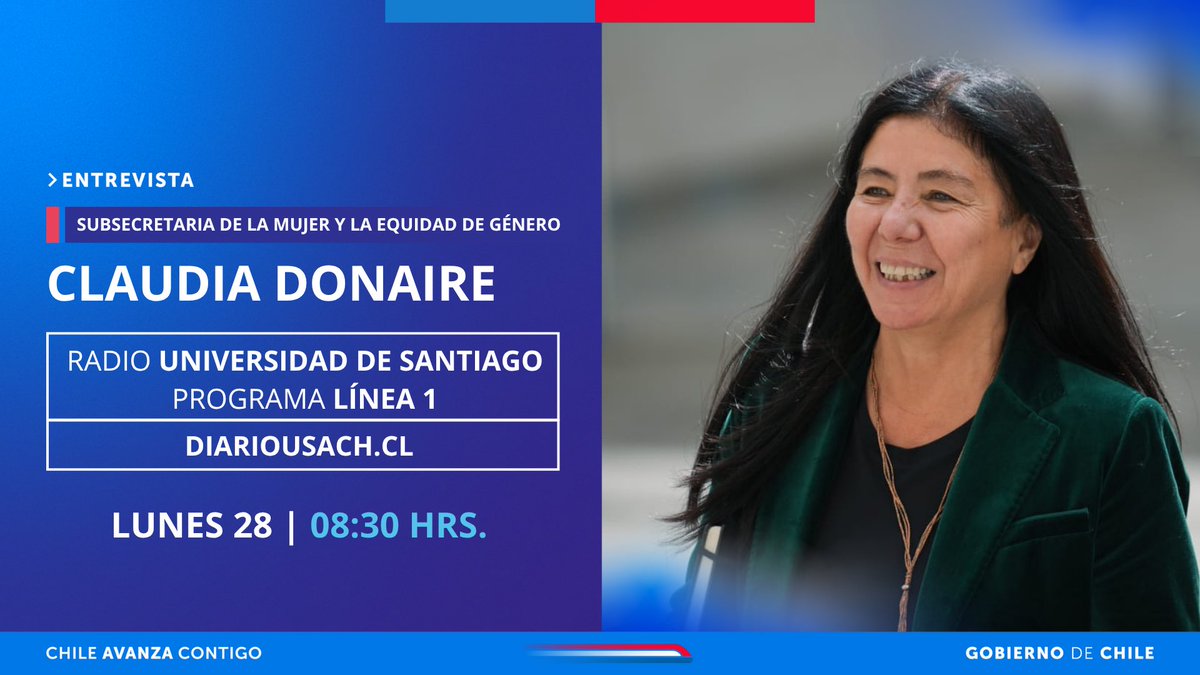 MinMujeryEG's tweet image. ¡Únete a @radiousach! Subse Donaire estará hablando conversando sobre #MásMujeresEnDirectorios, así como también sobre los avances para las mujeres como #LeyPapitoCorazón, #LeyIntegral y proyecto #SalaCunaParaChile. 📻 Sincroniza la 94.5 o diariousach.cl