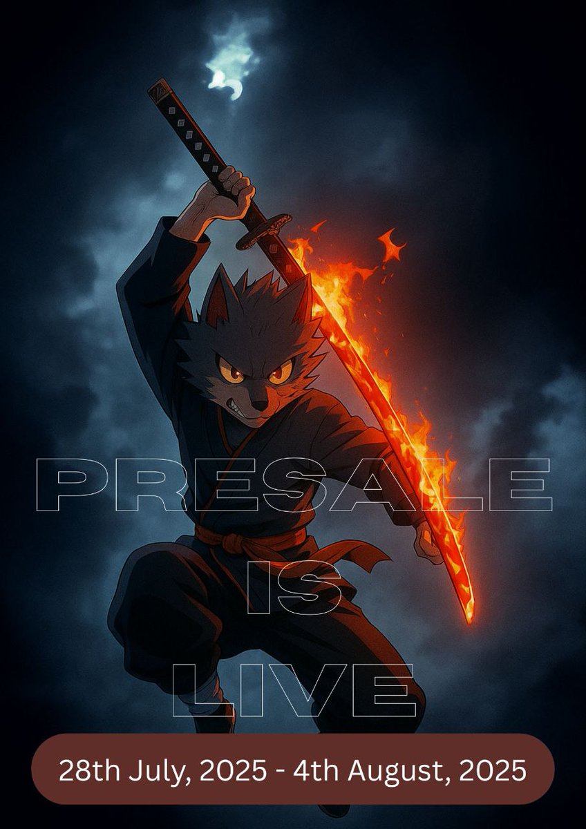 1HawkNode's tweet image. Presale is LIVE... No more countdowns, no more whispers, no more maybe. This is it.

The gates are open, the wolves are running, the chain is heating up.

If you miss $SAMU now just know you had every chance.

This is history in motion. 🐺🔥