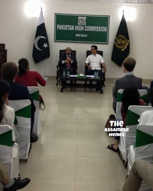 What is this Bauna Gogoi even doing in Pakistan High Commission? What diplomatic position he holds that requires him to meet them?