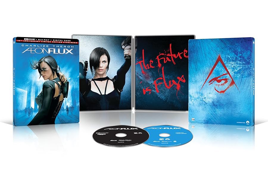 dawnofthediscs's tweet image. Coming to 4K UHD Steelbook on 10/7

Aeon Flux [4K UHD Steelbook + Blu-Ray + Digital Copy]

Pre-order: amzn.to/3J4zS6c

 #Bluray #physicalmedia 
#Horror #HorrorCommunity #FilmCommunity #MovieNight #Bluray #4K #4KBluray #4KUltraHD 
#DVD #VHS #physicalmedia…