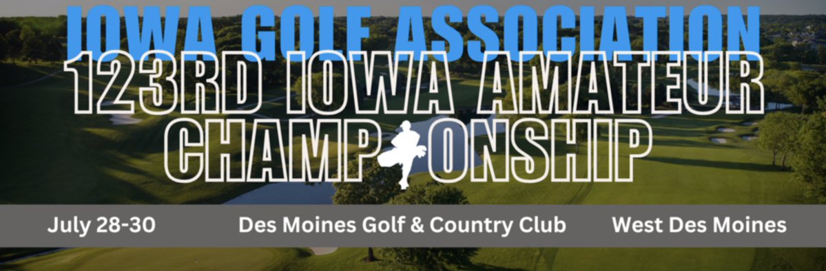 Starting Off – Follow live scoring from the opening round of the 123rd Iowa Amateur hosted by Des Moines Golf and Country Club here: golfgenius.com/pages/5224629