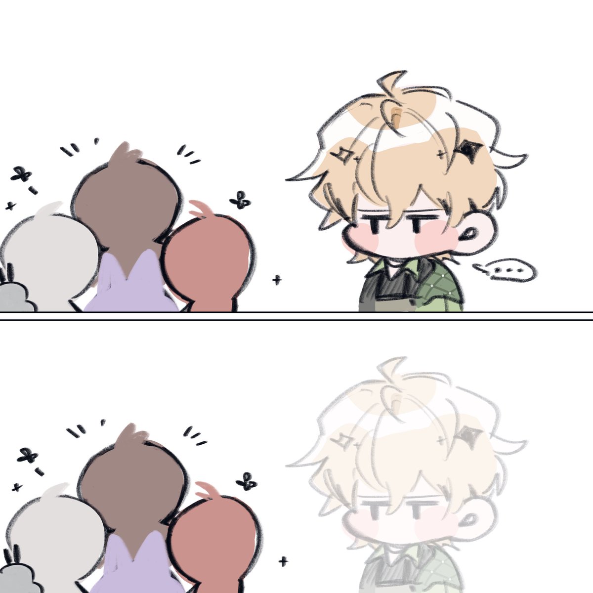 Mio_green12's tweet image. 一些喜歡的劇情片段 這次的眷屬互動一樣歡樂可愛🌹