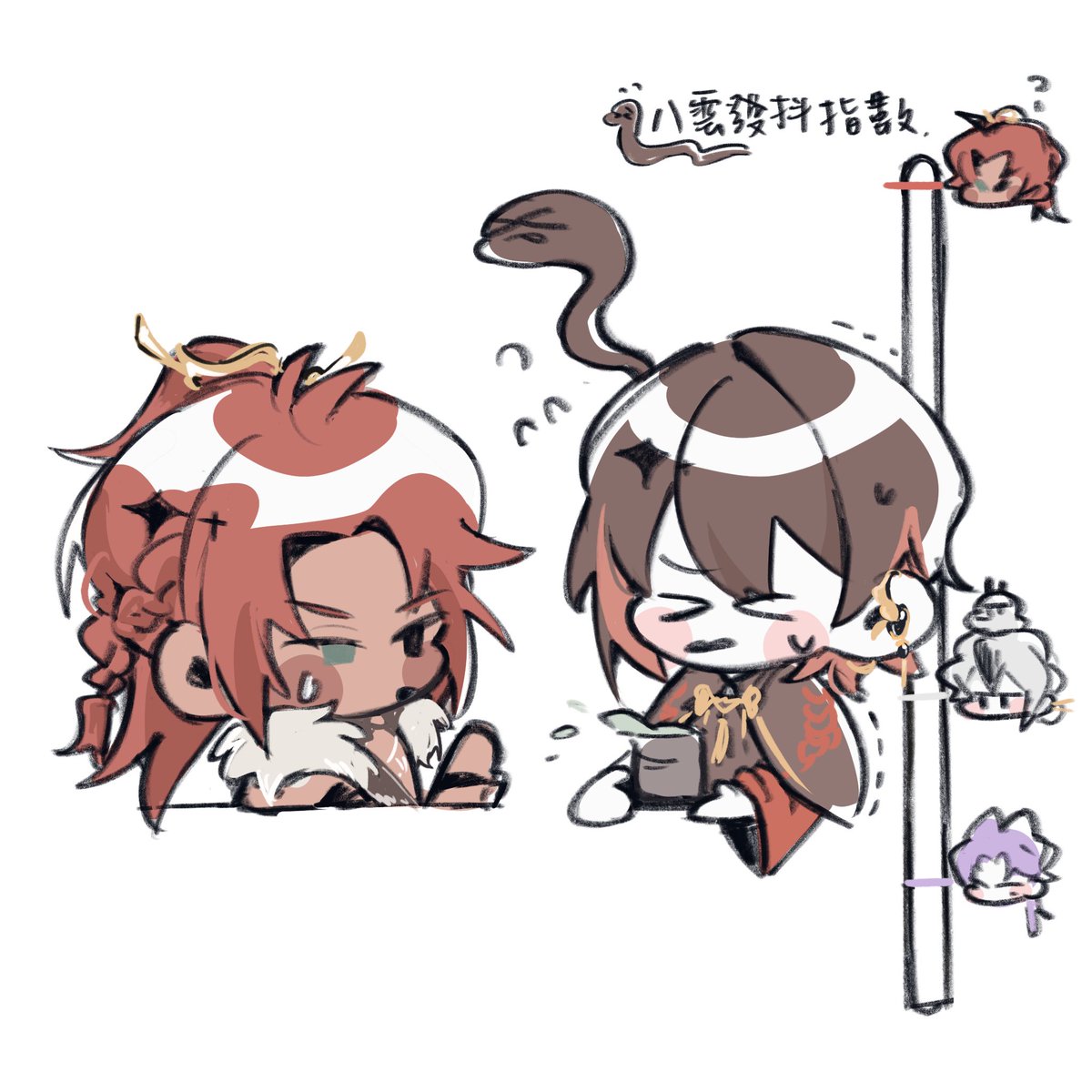 Mio_green12's tweet image. 一些喜歡的劇情片段 這次的眷屬互動一樣歡樂可愛🌹