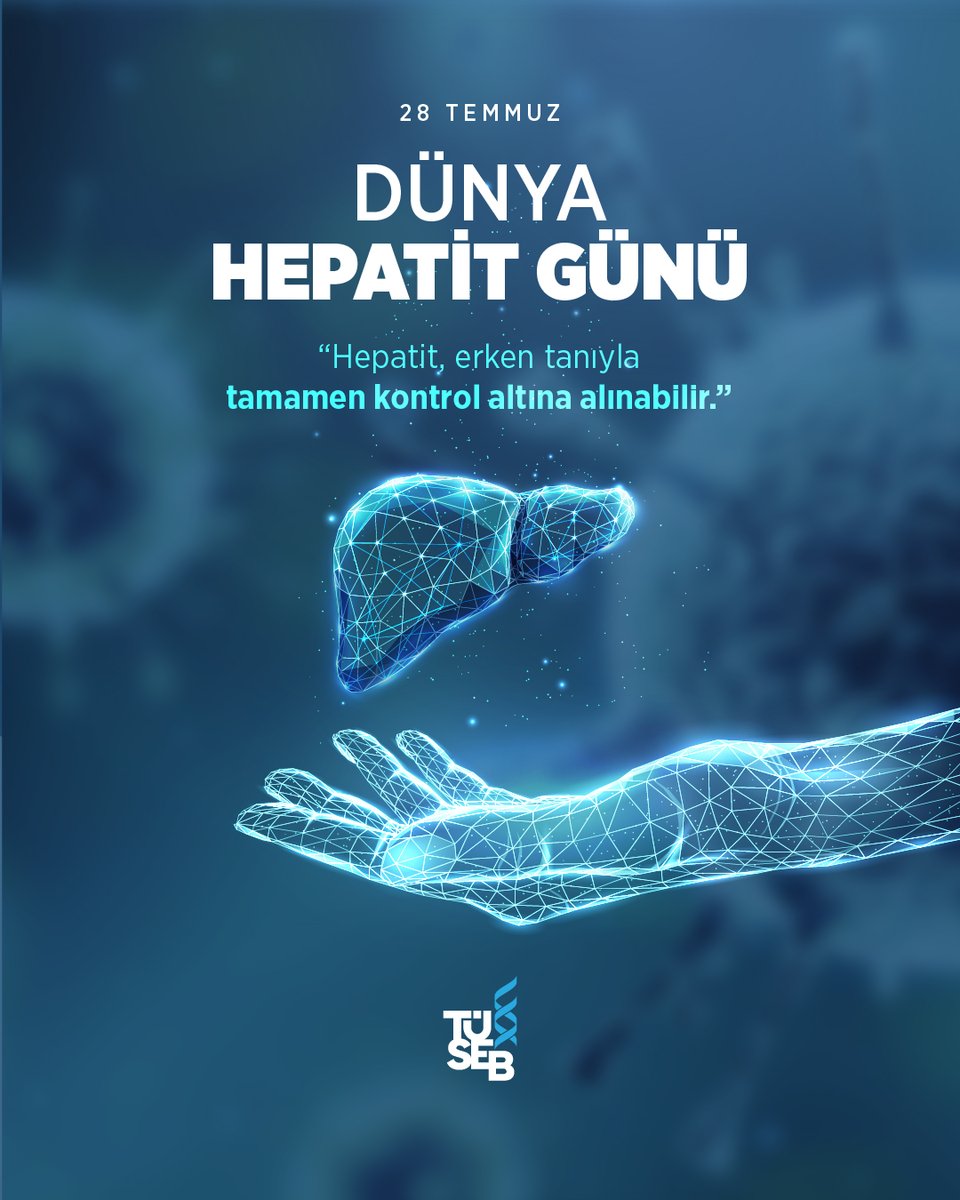 tusebgovtr's tweet image. 🗓️ 28 Temmuz – Dünya Hepatit Günü
Dünya Sağlık Örgütü tarafından belirlenen bu özel gün, viral hepatitlere karşı küresel ölçekte farkındalık oluşturmayı amaçlamaktadır.
🇹🇷 Türkiye’de, Sağlık Bakanlığı öncülüğünde yürütülen Viral Hepatit Önleme ve Kontrol Programı ile bulaşın…