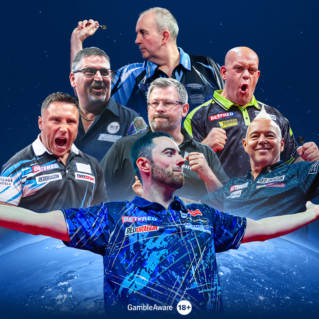 Betfred's tweet image. 🤯 | Luke Littler has been a professional darts player for just over a year and a half. There are just seven players in history who have won more televised PDC majors than him.