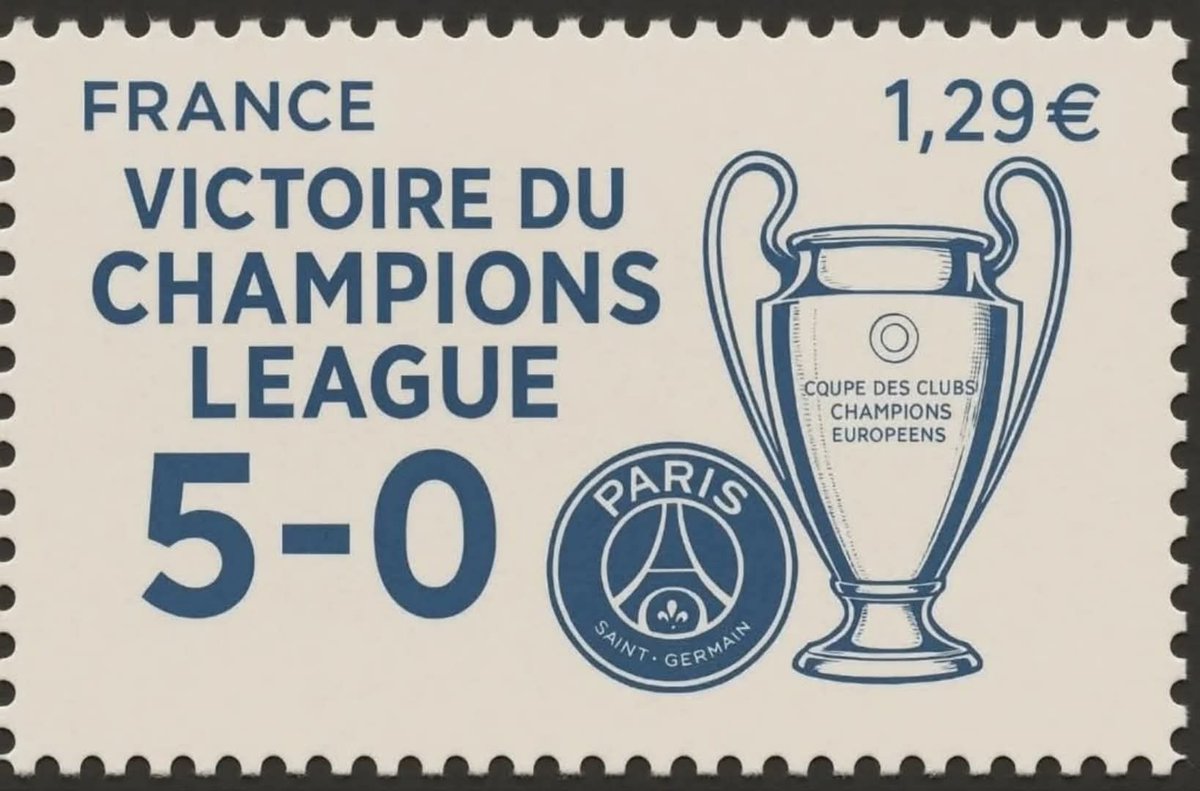 maverick752023's tweet image. FINALMENTE IN VENDITA IL FRANCOBOLLO  COMMEMORATIVO
31/05/25 🖐️😏🏆🇫🇷😂😂😂😂😂#psginter #Championsleague