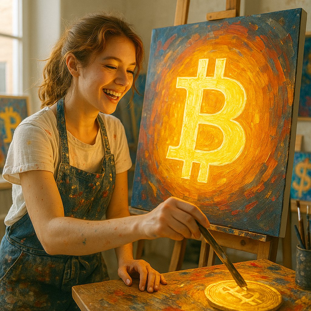 TheBitcoin__'s tweet image. Art imitates life. #Bitcoin redefines both.