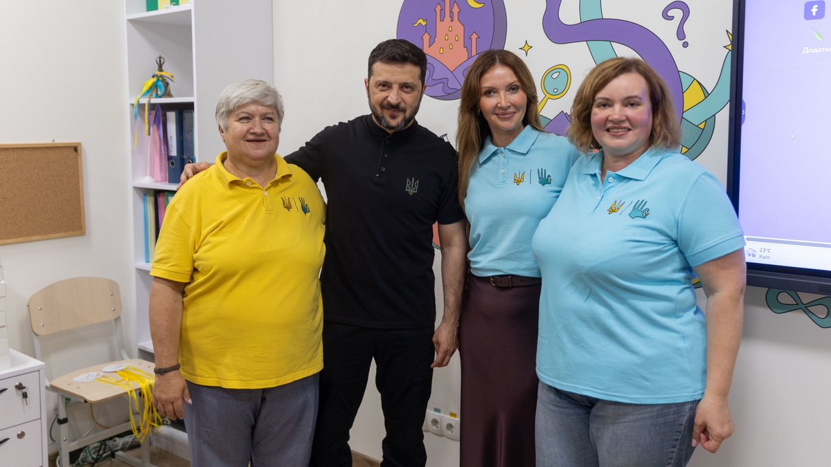 Today, I had a very special meeting with students of the School of Superheroes at one of the hospitals in the Kyiv region. We had a sincere, grown-up conversation about dreams, hobbies, supporting our defenders, and bringing peace closer. I’m grateful to the children for this