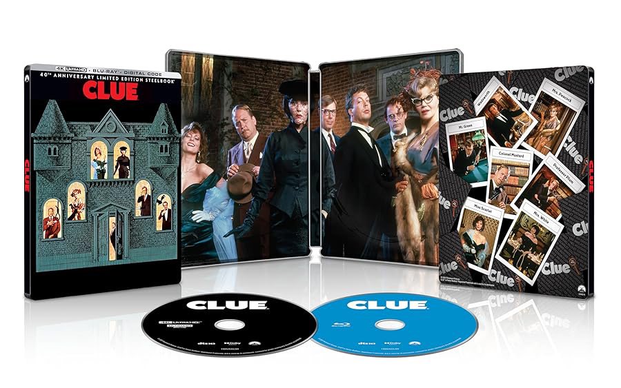 dawnofthediscs's tweet image. Coming to 4K UHD Steelbook 10/7

Clue [4K UHD Steelbook + Blu-Ray + Digital Copy]

Pre-order: amzn.to/44RNNFs

 #Bluray #physicalmedia 
#Horror #HorrorCommunity #FilmCommunity #MovieNight #Bluray #4K #4KBluray #4KUltraHD 
#DVD #VHS #physicalmedia #physicalmediaforever…