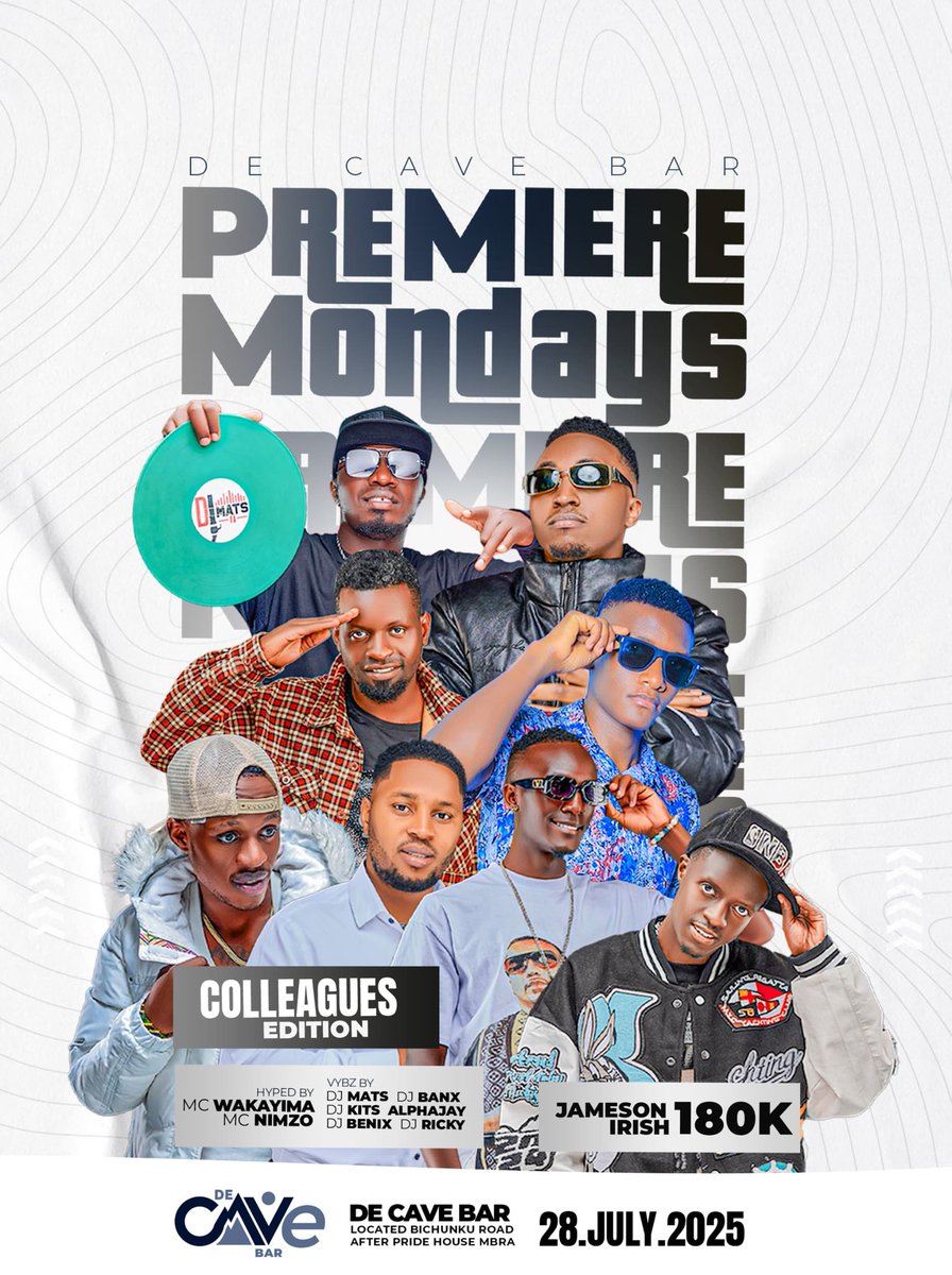 Mondays just got an upgrade! 🎉  Join us at Da Cave Bar Mbarara for #PremierMondays, where the vibes are always lit, the drinks are flowing, and the music is 🔥🔥🔥
