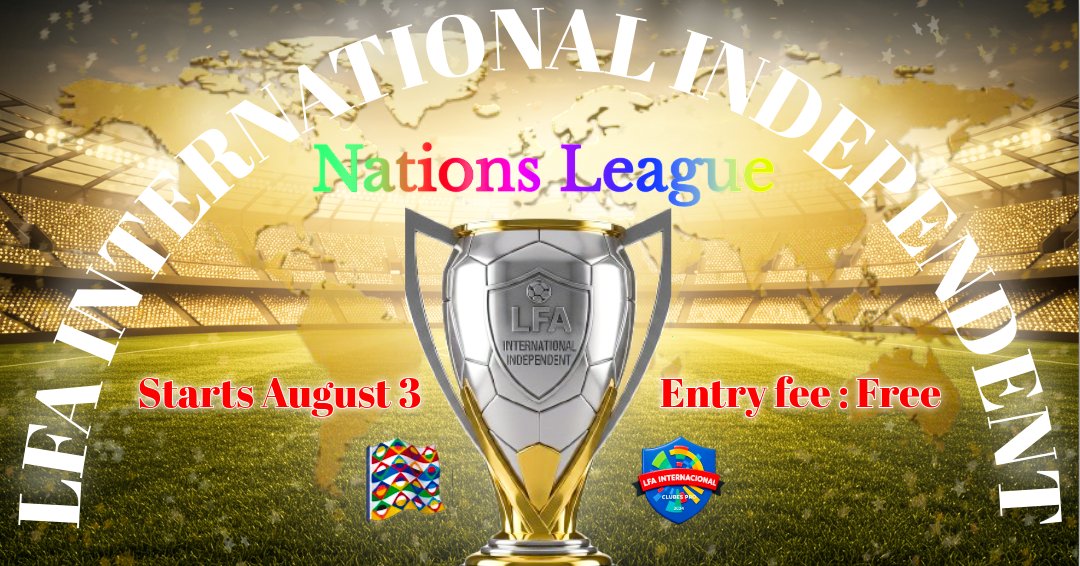 🎮eS-League、ラスレオ、RAL、Growthの４団体から選出された🇯🇵代表チームは、8月3日に開幕するLFA主催の🏆Nations League に出場します‼️

#eSリーグ #ラスレオ #RAL #Growth
<a href="/eS_League_Sport/">eS-LEAGUE [official]</a> <a href="/rasleoneFIFA/">FIFAラスレオ公式</a> <a href="/FIFA_RAL/">FIFA23-RAL</a> <a href="/growth_league/">Growth League / LFA INTERNATIONAL INDEPENDENT</a>