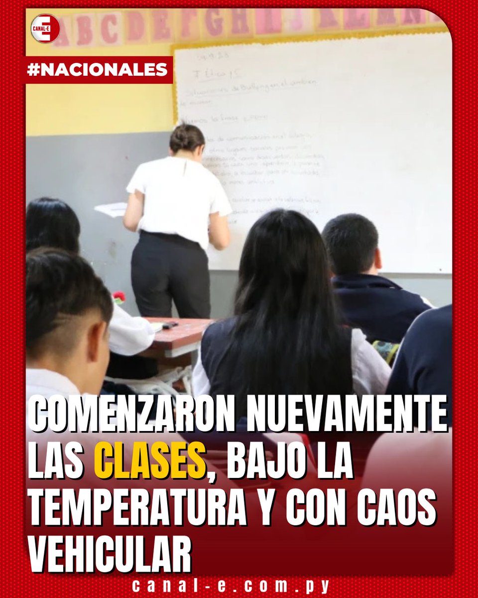 canal_e_py's tweet image. 💥📚🚌 ¡De vuelta al ruedo!
Se recomienda enviar a alumnos bien abrigados y con vacuna al día para enfrentar este regreso a clases.
💉 La vacuna contra la influenza no evita la enfermedad pero sí hace que sea mucho más leve los casos y las internaciones según Ministerio de Salud.…