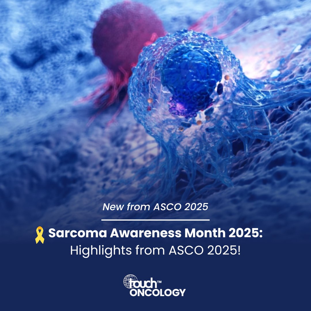 touchONCOLOGY's tweet image. 🎗️ Sarcoma Awareness Month 2025

What’s new in sarcoma care?

Dr Rodrigo Munhoz breaks down key updates from #ASCO2025, from immunotherapy combos to biology-driven trials in rare subtypes.

📖 touchoncology.com/insight/sarcom…

#Sarcoma #Oncology #touchONCOLOGY #CancerCare #RareCancers