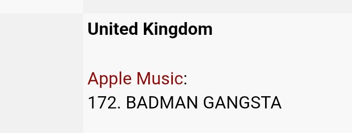 Asake_warrior's tweet image. 📈 @asakemusik & @Tiakola_Meloo - BADMAN GANGSTA peaks #172 on UK 🇬🇧 Apple Music Chart 🔥 🪖