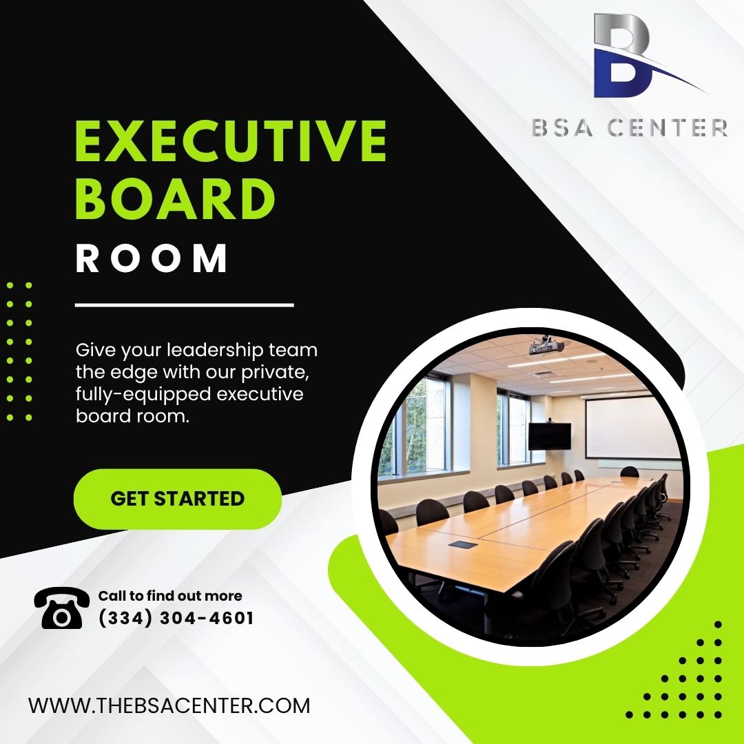 bsa_center's tweet image. Give your leadership team the edge with our private, fully-equipped executive board room. #ExecutiveSpace #BoardroomSolutions #LeadershipMeetings #BSACenter