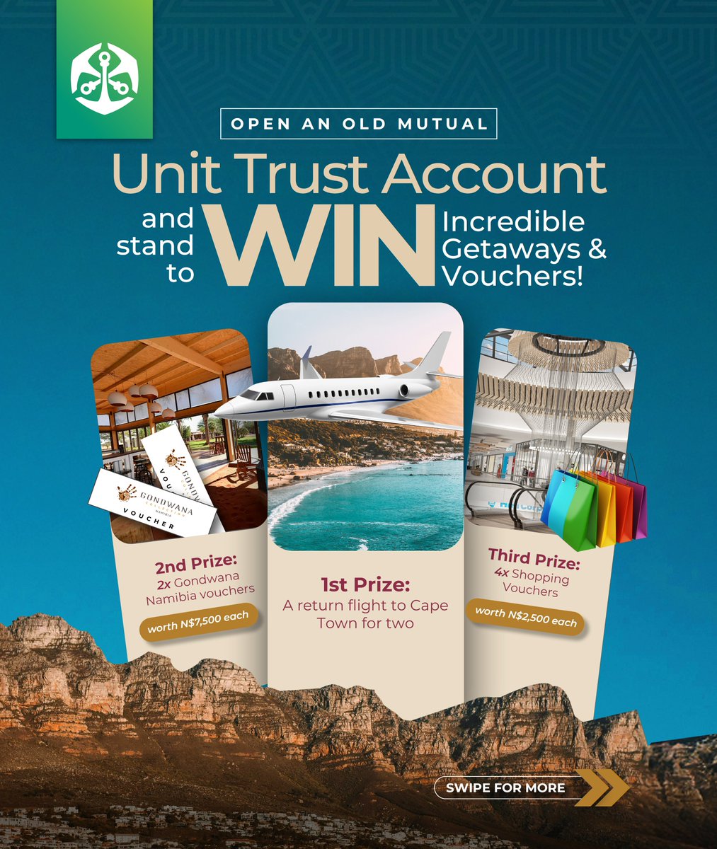 OldMutualNam's tweet image. Invest in your Future and win Big with Old Mutual Unit Trust
Start your very first Old Mutual Unit Trust (or open one for your child) with a recurring debit order between 1 August 2025 and 31 October 2025, and you’ll be entered into our lucky draw!
How to jump in:
Download…