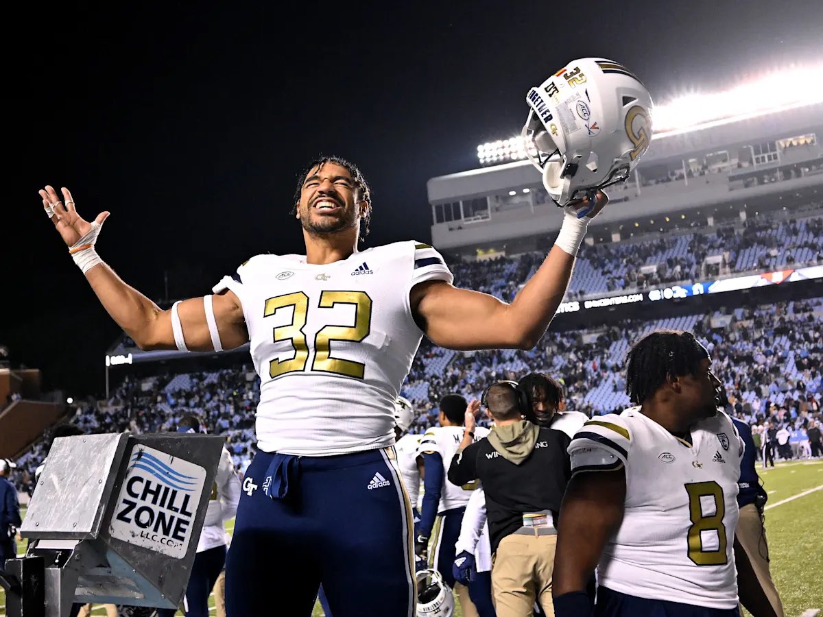 RotodenGT's tweet image. We are 32 days away from kickoff between the Jackets and Buffs. Slyvian Yondjouen the DE from Germany wore the 32 during his time on the flats. He recently graduated from Tech and is trying to make it at the next level.