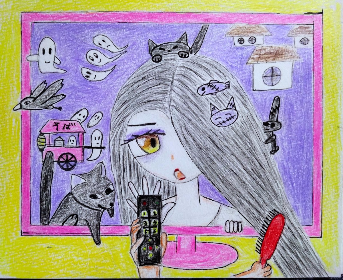 BLACKkoukun01's tweet image. #今月描いた絵を晒そう  #スケッチブック美術館  #イラスト  #アナログ画  #絵  #art