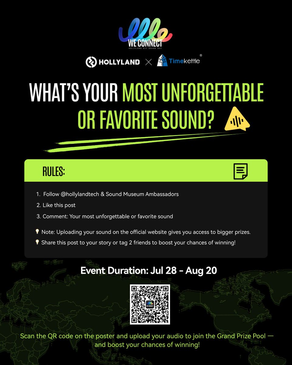 Timekettle (@timekettletech) on Twitter photo 🎧 Let’s build a museum of voices. Together.
We’re excited to join <a href="/Hollylandtech/">Hollylandtechnology</a> in launching WE CONNECT 2025: SOUND MUSEUM — a global celebration of sound, language, and cross-cultural connection. 🌍✨
At Timekettle, we believe in the power of voice — not just as sound, but as 🎧 Let’s build a museum of voices. Together.
We’re excited to join <a href="/Hollylandtech/">Hollylandtechnology</a> in launching WE CONNECT 2025: SOUND MUSEUM — a global celebration of sound, language, and cross-cultural connection. 🌍✨
At Timekettle, we believe in the power of voice — not just as sound, but as