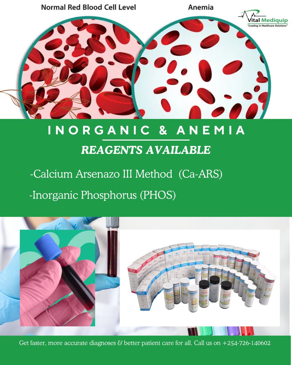 Vital_Mediquip's tweet image. We&apos;re fully stocked with reagents for your Inorganic Panel, compatible with our Dirui chemistry systems.

Get all your lab&apos;s needs met from one trusted source in Nairobi, delivering across East Africa.

#InorganicChemistry #ChemistryReagents  #LabConsumables #VitalMediquip