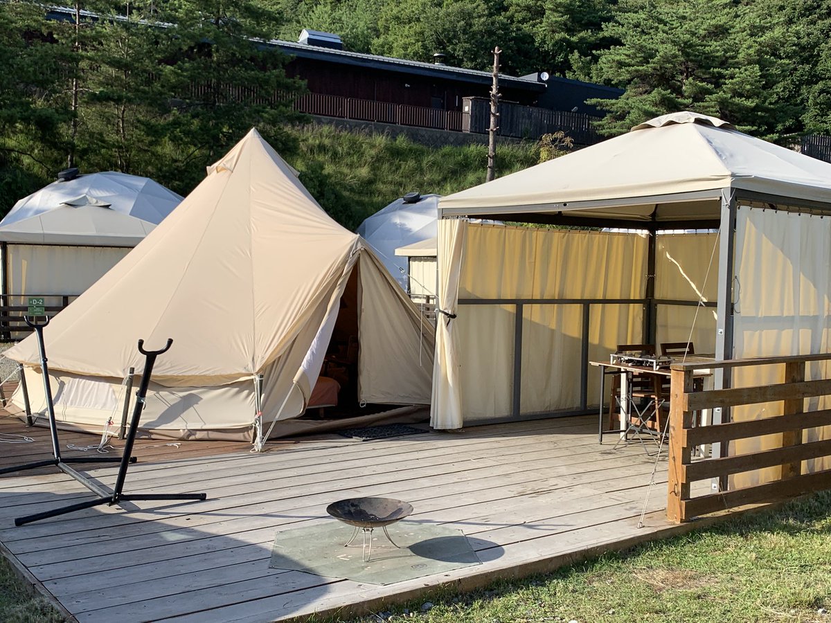 183k800b's tweet image. 網干組夏総会でグランピングに来ました🏕