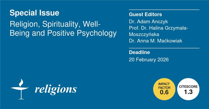 Social Sciences, Arts and Humanities MDPI (@mdpisocialsci) on Twitter photo 📢Call for papers! <a href="/Religions_MDPI/">Religions MDPI</a>
The aim of this Special Issue is to go beyond the classical approach applied in the mainstream of the #psychology of #religion.
More details at: mdpi.com/journal/religi…
#spirituality #wellbeing #mindfulness #happiness #migration 📢Call for papers! <a href="/Religions_MDPI/">Religions MDPI</a>
The aim of this Special Issue is to go beyond the classical approach applied in the mainstream of the #psychology of #religion.
More details at: mdpi.com/journal/religi…
#spirituality #wellbeing #mindfulness #happiness #migration