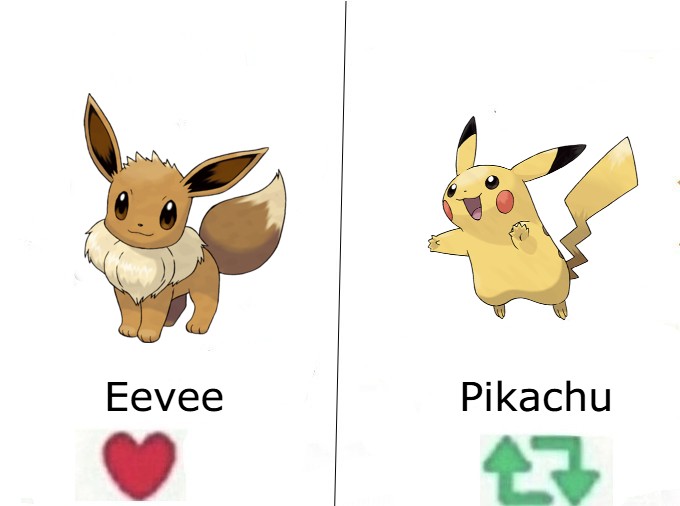 arkclaimer's tweet image. Do you prefer Eevee or Pikachu