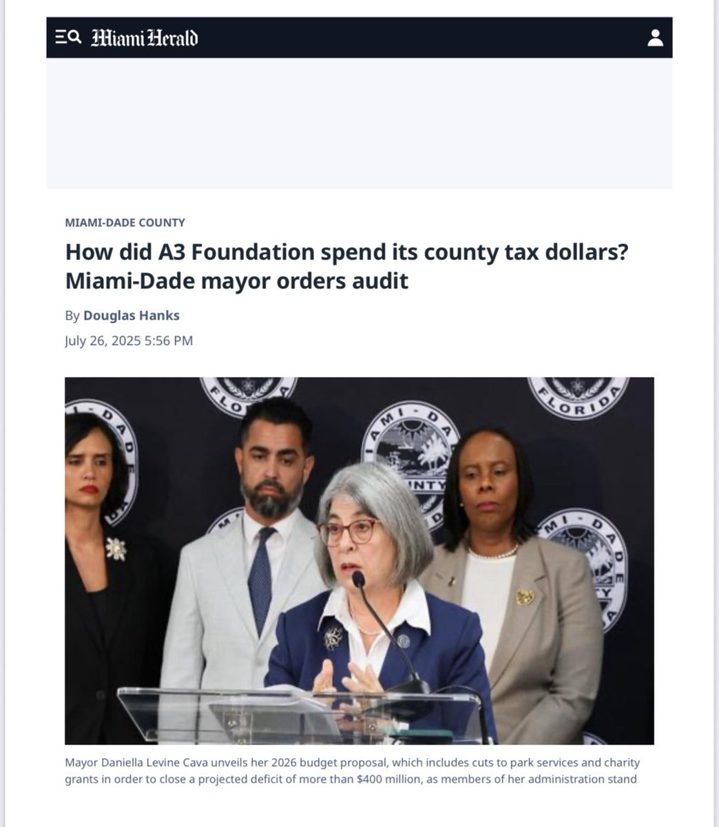 Emilio T. González, Ph.D. (@emiliotgonzalez) on Twitter photo Busy week <a href="/CityofMiami/">City of Miami</a> -
- Court says City illegally canceling an election
- Taxpayers pay over $5 million to defend ethically challenged city commissioner
- City executive makes extra millions of taxpayer money heading a ghost non-profit
Wonder what this week will bring? Busy week <a href="/CityofMiami/">City of Miami</a> -
- Court says City illegally canceling an election
- Taxpayers pay over $5 million to defend ethically challenged city commissioner
- City executive makes extra millions of taxpayer money heading a ghost non-profit
Wonder what this week will bring?