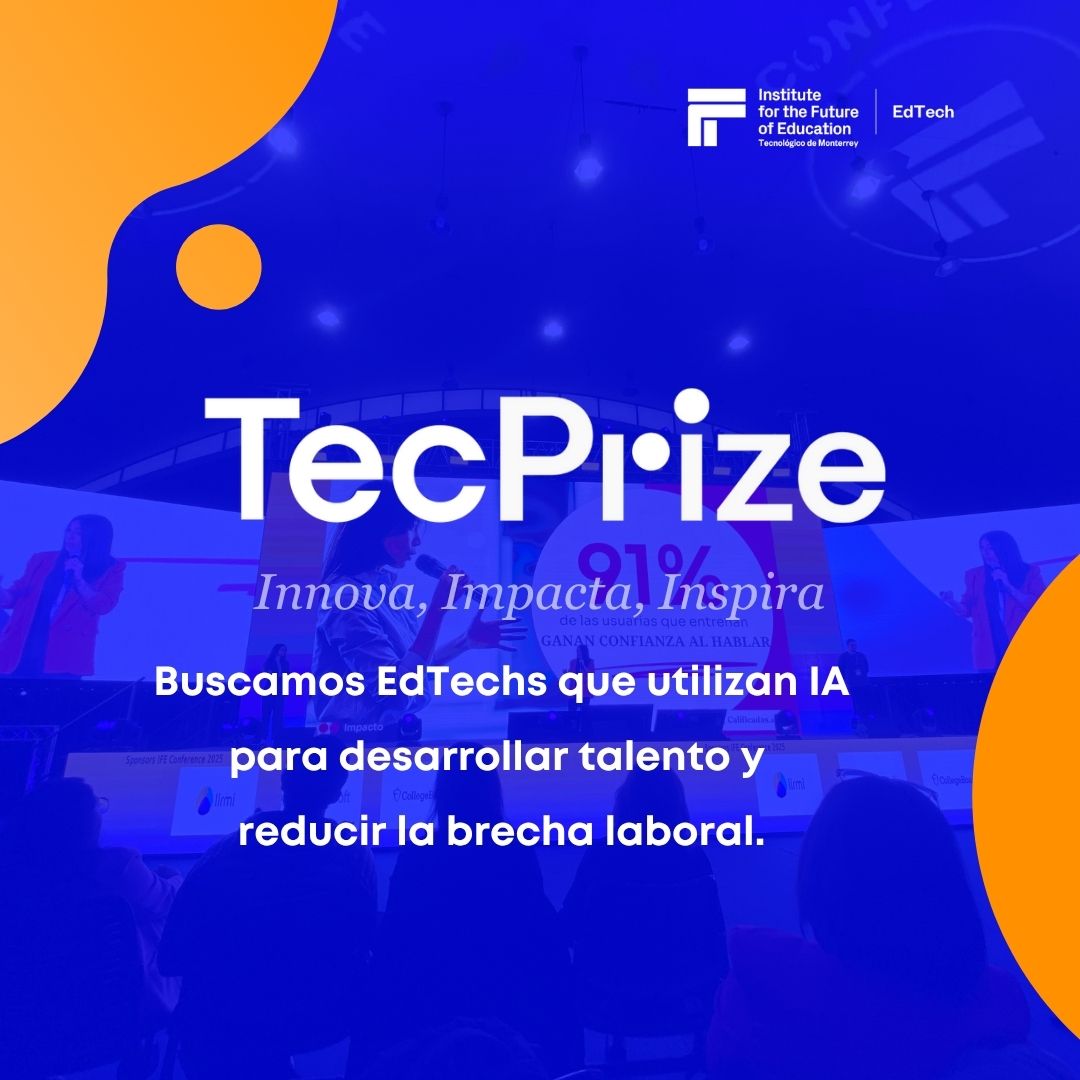 🚀 ¿Tu startup usa IA para preparar a los trabajadores del futuro? Postúlate a #TecPrize2025 del IFE Conference del <a href="/TecdeMonterrey/">Tecnológico de Monterrey</a>. Gana mentorías, bootcamp de impacto y presenta en 2026 ante +1,000 personas.

📅 Cierra: 31 ago
🔗 tecprize.tec.mx/es