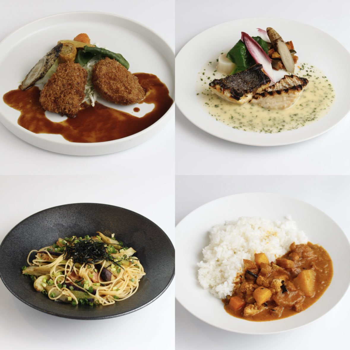 FuchuConti's tweet image. 【レストランコルト】

今週の週替わりをご紹介！

【肉料理】国産豚フィレカツ コールスローと共に
【魚料理】スズキのグリエ 香草入りブールブランソース 季節の野菜添え
【パスタ】なすとベーコンの和風パスタ
【カレー】本格インディアンベジタブルカレー

今週限りの味覚をお見逃しなく！