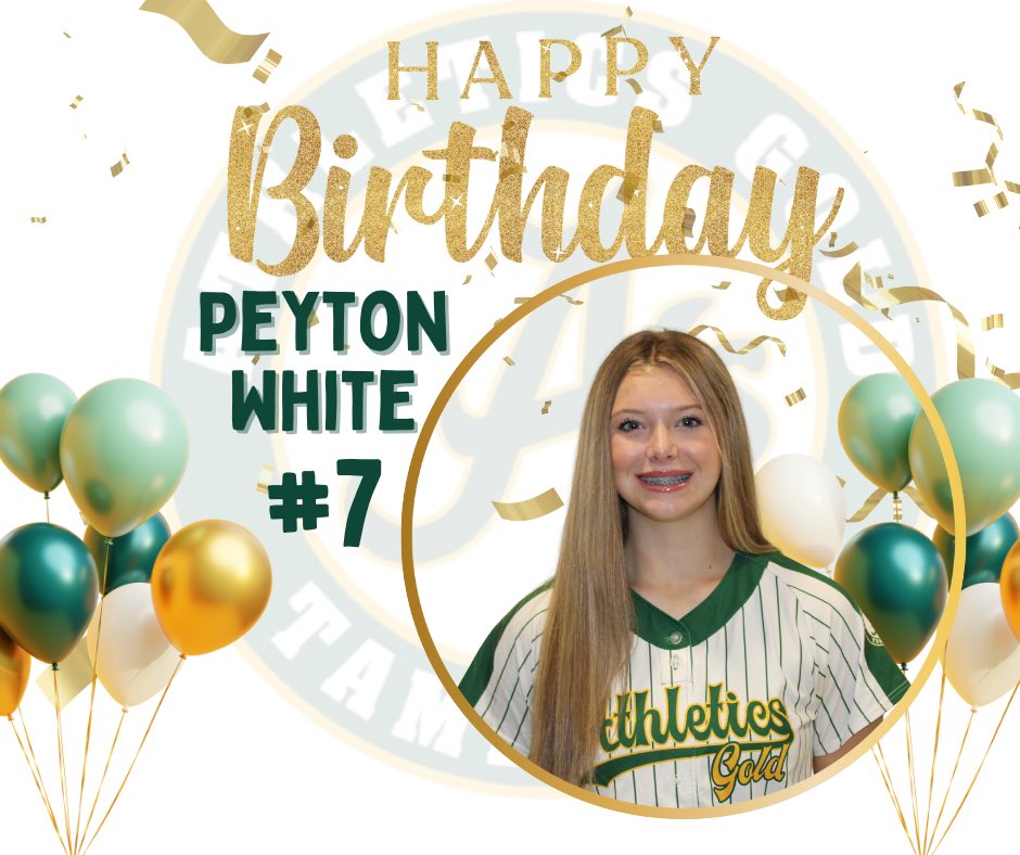 Athletics Gold Tamborra/Vallery - 14u (@agtvallery14u) on Twitter photo Happy 14th Birthday to our #7 <a href="/peytonwhite2030/">Peyton White 2030</a>! We hope you have the best day! Can’t wait to celebrate with you today!! Happy 14th Birthday to our #7 <a href="/peytonwhite2030/">Peyton White 2030</a>! We hope you have the best day! Can’t wait to celebrate with you today!!