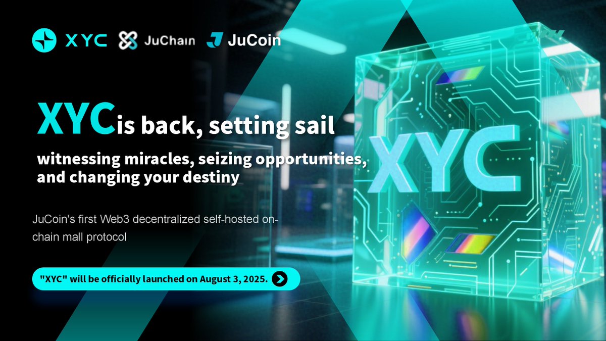 🚀XYC is the first Web3 decentralized self-custodial on-chain marketplace protocol developed by JuChain and is set to officially launch its token minting and merchant product onboarding reservations on August 3, 2025. #XYC 🚀jucoinxyc.com
As an innovative solution aimed