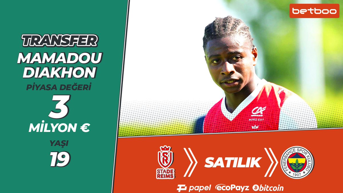 boonedirya's tweet image. 🔸 Fenerbahçe, Mamadou Diakhon’u transfer etmeye çok yakın!
✅ Kanarya, hücum bölgesine bir kanat oyuncusu daha alarak takviye yapmak istiyor. Devin Özek’in özel transferi için Mourinho’dan onay çıktı!
📳 Betboo güncel giriş için 👉 tinyurl.com/seurnah5