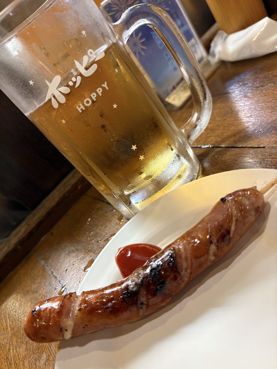 takutakublogcom's tweet photo. チーズフランクとホッピー！ https://t.co/H8cKsgSkvd