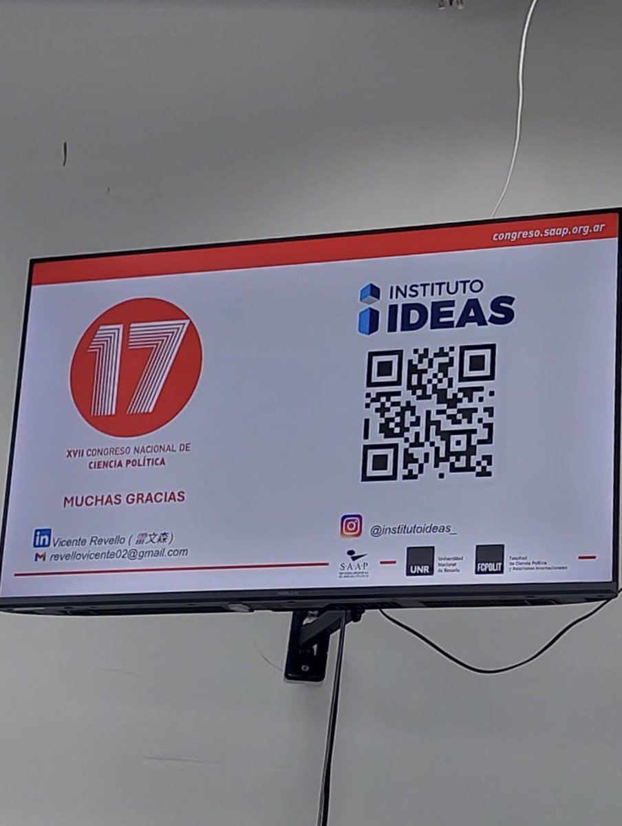 Institutoideas_'s tweet photo. Instituto Ideas estuvo presente en el XVII Congreso Nacional de Ciencia Política de la SAAP.

Agradecemos a Vicente Revello y Franco Russell que llevaron nuestra perspectiva joven.

#CongresoSAAP #CienciaPolítica #InstitutoIdeas #Democracia #Juventud https://t.co/j97Z9MvZ2k