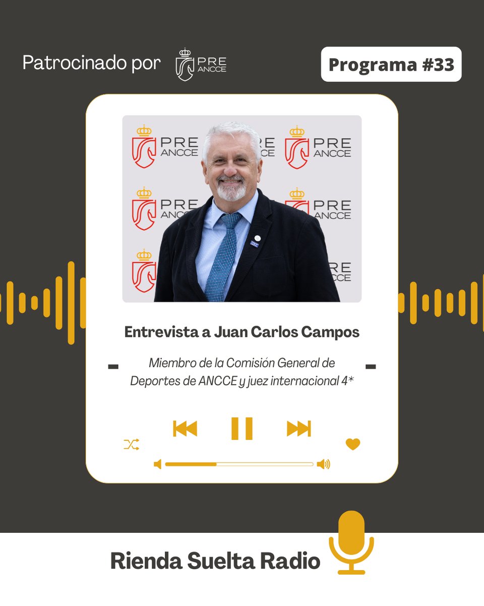 🆕Nueva entrevista dedicada al PRE

🎙️Juan Carlos Campos, miembro de la Comisión General de Deportes de ANCCE y juez internacional 4*, habla sobre la evolución del PRE y su participación como juez en el Campeonato del Mundo de Caballos Jóvenes 2025.

➡️ youtu.be/BfLEDr_TtY4
