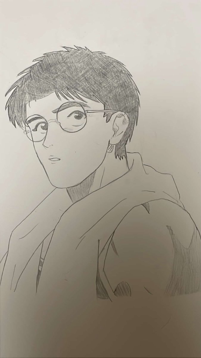 myuse0's tweet image. …. 친구가 그려줬어요…////// 너무 잘생겼다