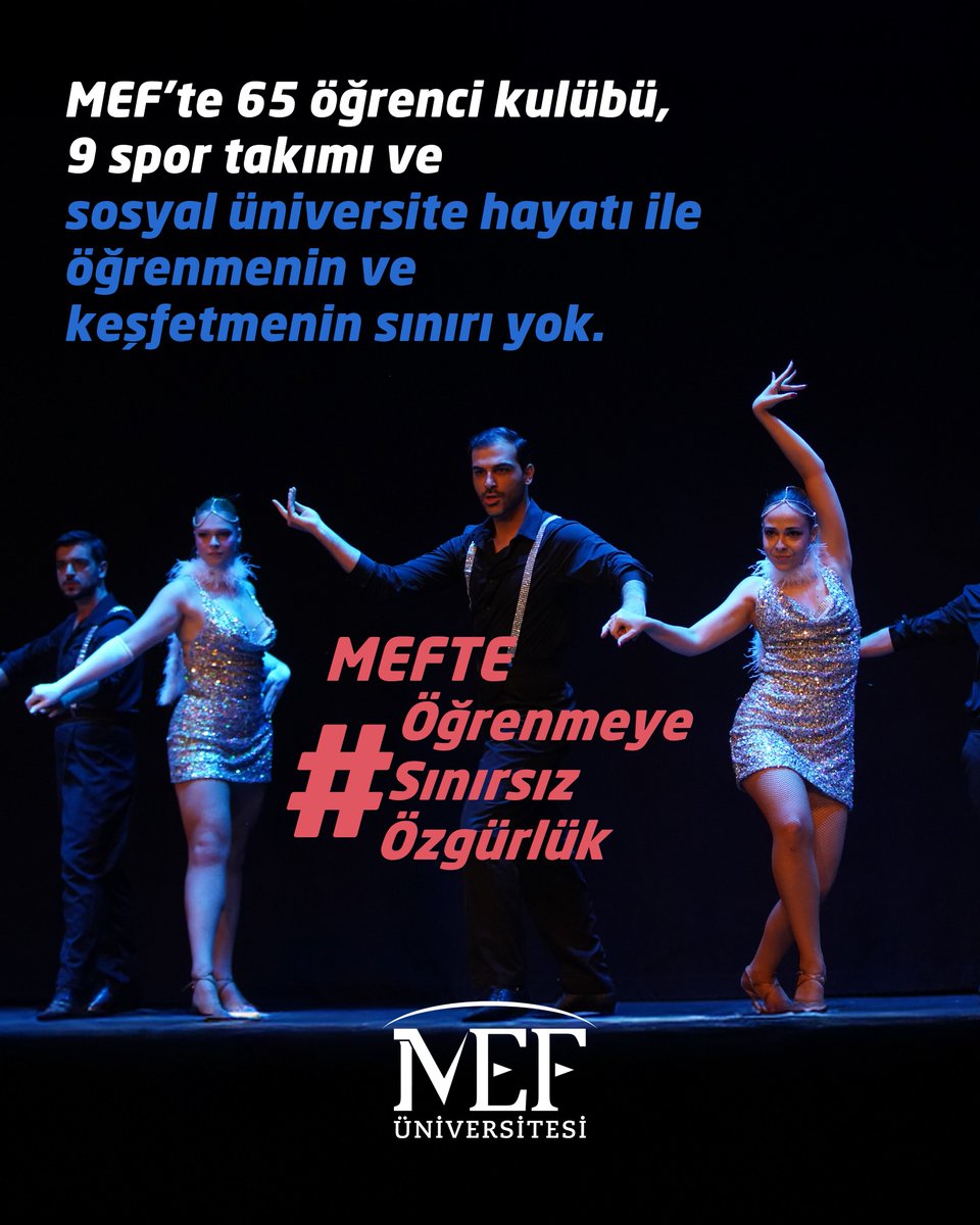 MEFuniversitesi's tweet image. MEF’te 65 öğrenci kulübü, 9 spor takımı ve sosyal üniversite hayatı ile öğrenmenin ve keşfetmenin sınırı yok. #ÖğrenmeyeSınırsızÖzgürlük
#MEFinTercihi #MEFuniversitesi #Tercih2025 #MEFTercihGünleri #MEFKampüsveOnlineTercihGünleri #MEF #ÖğrenmeyeSınırsızÖzgürlük #YKS25…