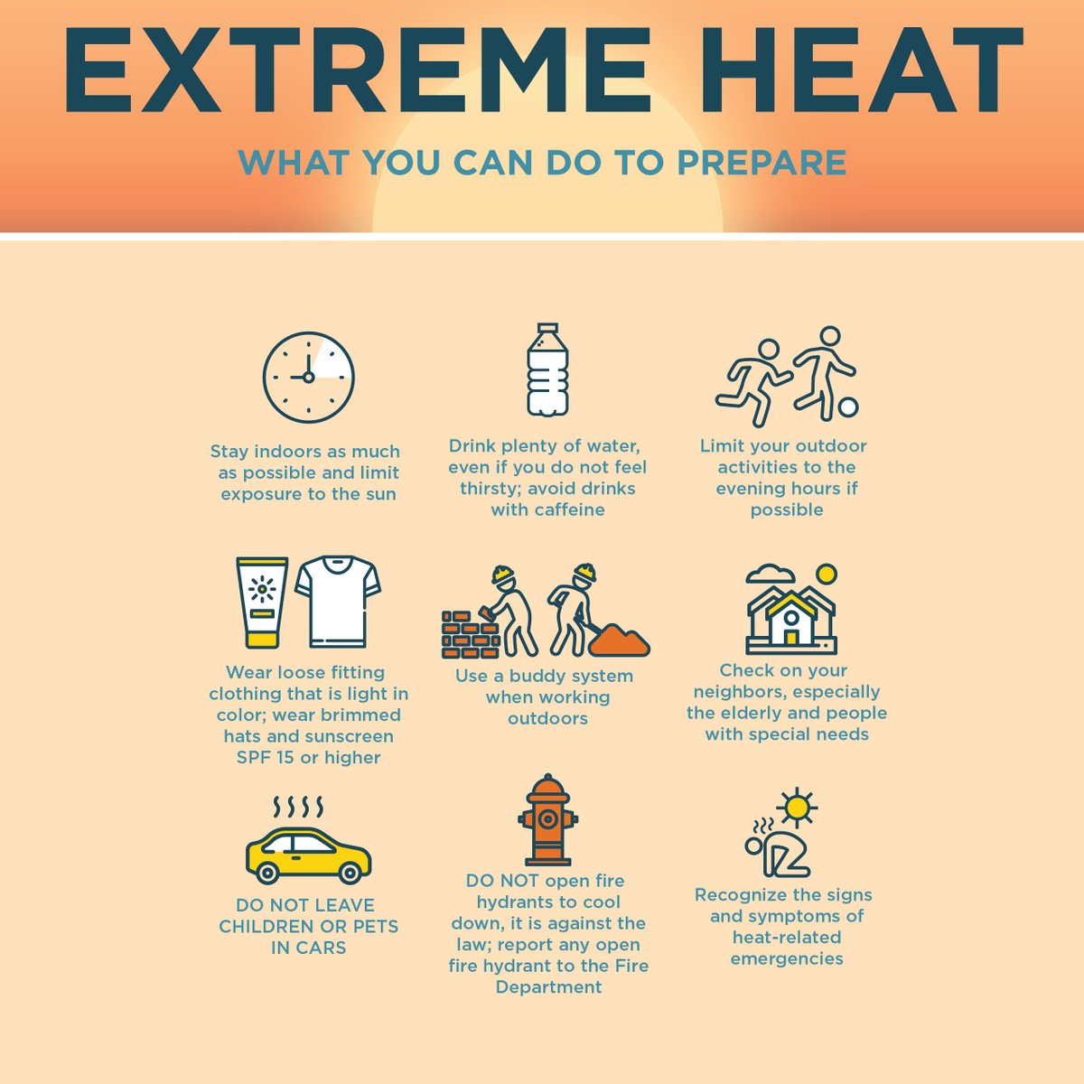 PVDMayor's tweet image. ALERT: The National Weather Service issued a Heat Advisory for Providence today through Wednesday. Heat index temperatures are expected to reach up to 100 degrees.

🌊 Find information about pools, waterparks and emergency cooling centers here: bit.ly/4n5ou9M