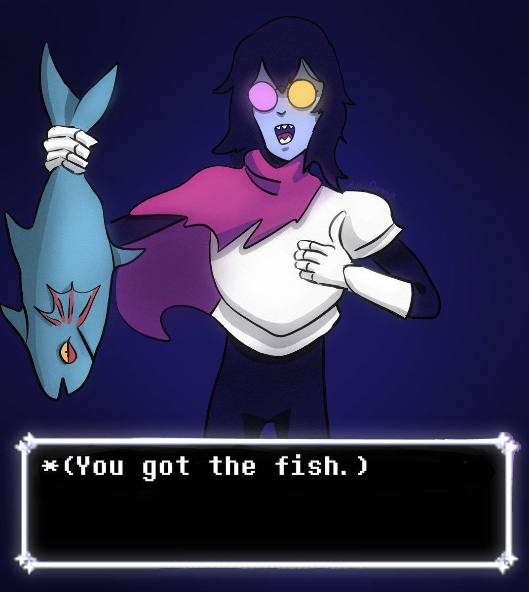 Kris found the fish
#DELTARUNE #deltarunefanart #deltarunechapter4 #DeltaruneChapter3