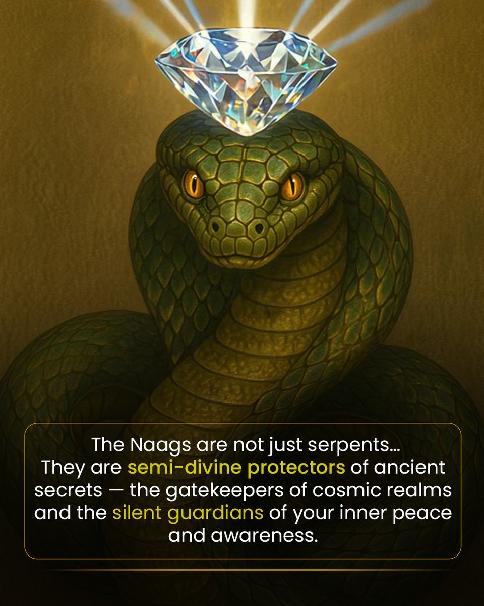 🐍 Naag Panchami ✨
 They are not just serpents…They are the cosmic guardians of peace, power &amp; protection.  

This 29th July, honour the Naags with devotion &amp; awaken divine energies. 🌸💯

#NaagPanchami2025 #Astrotalk #LordShiva