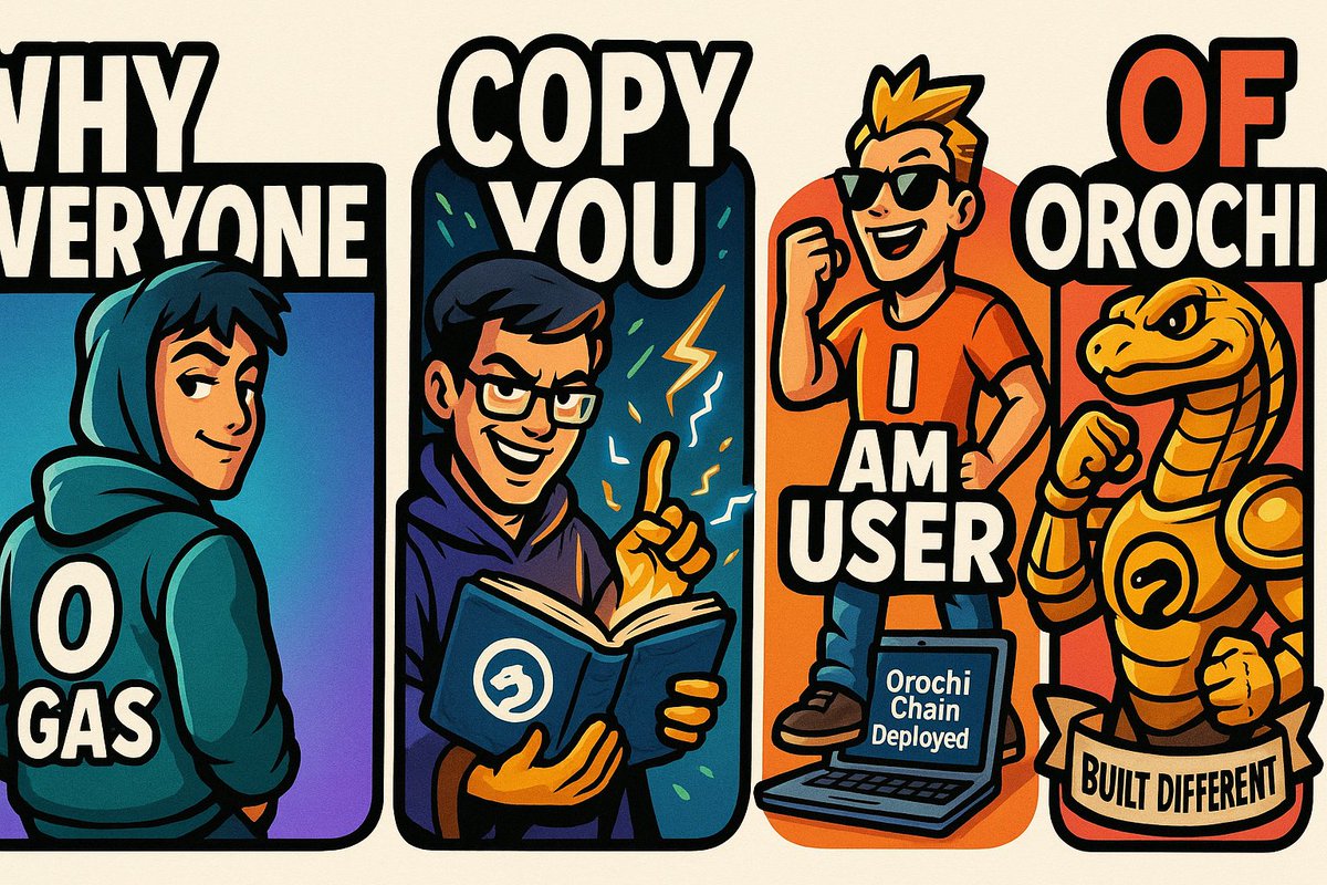 AkashLabs's tweet photo. ITS ONLY POSSIBLE BY @OrochiNetwork 🔥⚡ Built Different."
#OrochiNetwork #Web3 #StickerFlex #GasFreeFuture 🐍 https://t.co/aZzrgnB5CC