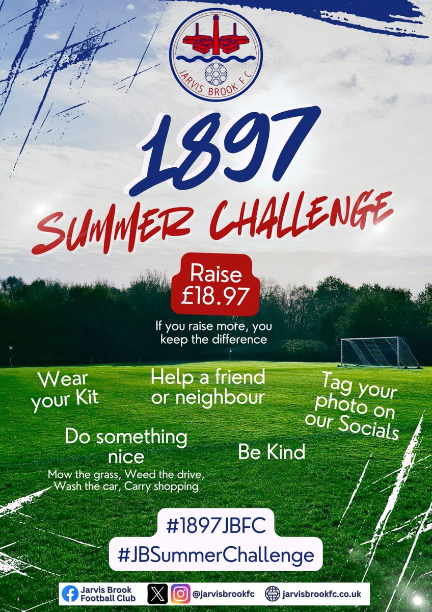 JARVISBROOKFC's tweet image. Get the jbfc kits out and get active this summer!