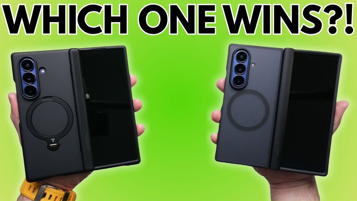 MichaelsTecTalk's tweet image. New video up! 🔥
 @TORRAS_Official OStand 360 &amp;amp; Mag Guardian – 2 of the best Z Fold 7 cases out now? 👀

Kickstands, MagSafe, real protection — let’s break it down.

📺 Watch here: youtu.be/nCEaqmm3Yh0

#GalaxyZFold7 #Torras #FoldableTech #TechYouTube #MTT #MichaelsTechTalk