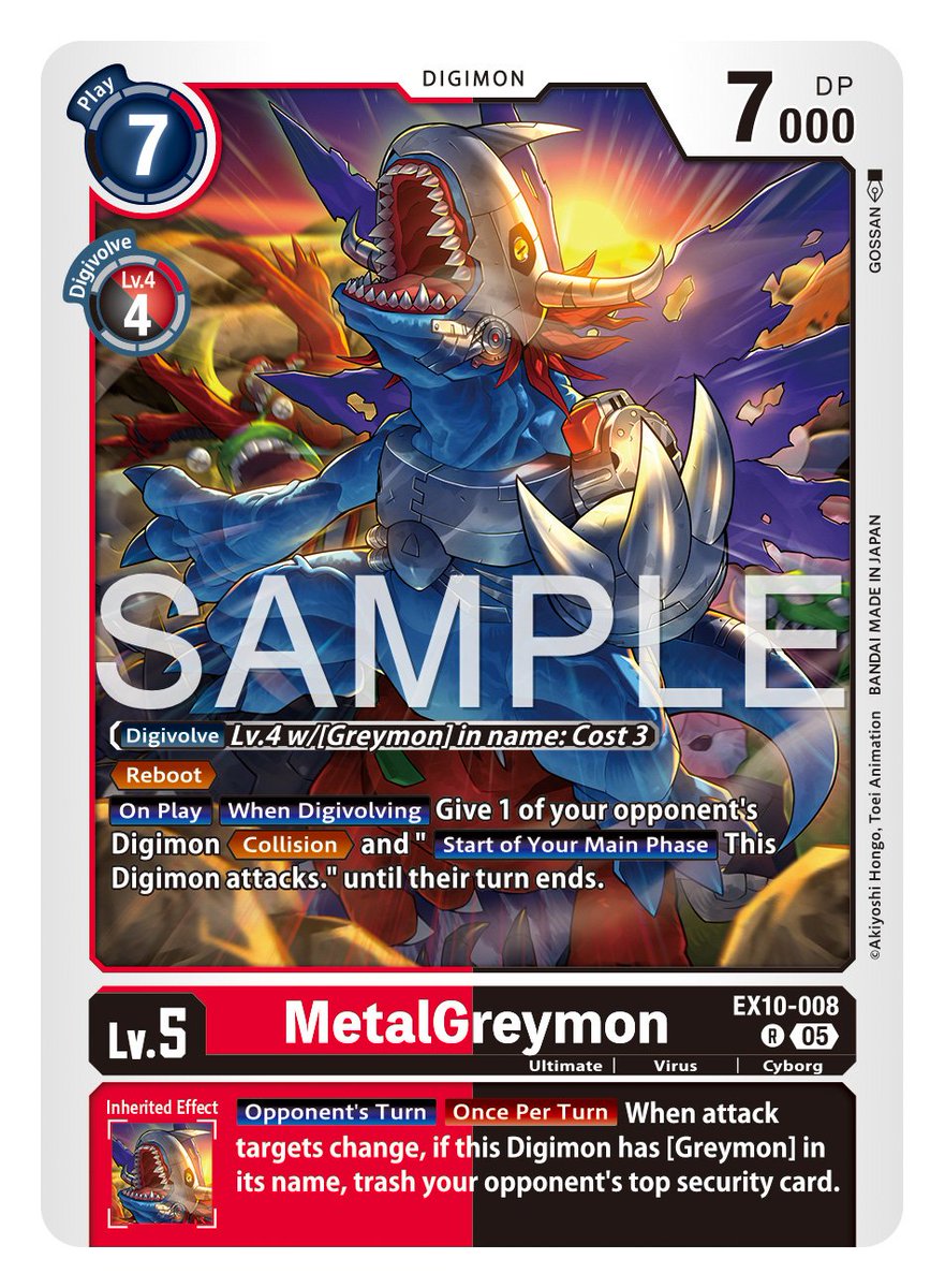 digimon_tcg_SP's tweet image. 😈[PREVIEW]😈

EX-10 SINISTER ORDER

Una expansión temática, centrada en todos los villanos de Digimon!! Prepárate para enfrentarte a ellos!

🗓️19/09/2025

🔴⬛ MetalGreymon - lvl 5

ESTO QUE ESSSSSS
