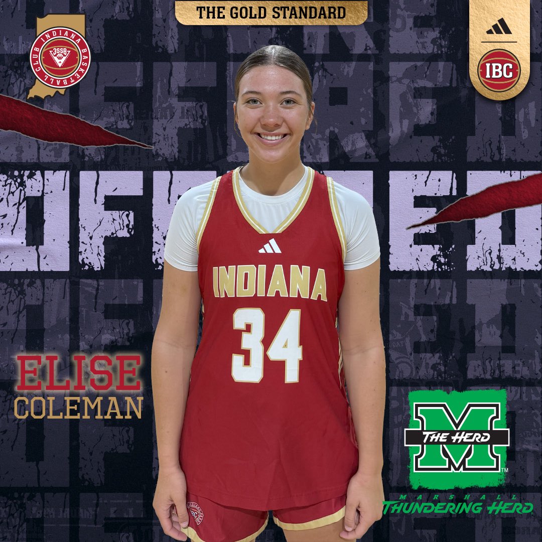 Indiana Basketball Club (@ibcwbb) on Twitter photo Elise Coleman (<a href="/elisecoleman26/">Elise Coleman</a>) c/o 2026 has received an offer from <a href="/HerdWBB/">Marshall Women's Basketball</a>.
<a href="/t_mar1/">Tony Marlin</a> <a href="/IBC17U3SSB/">Indiana Basketball Club 17U 3SSB</a> Elise Coleman (<a href="/elisecoleman26/">Elise Coleman</a>) c/o 2026 has received an offer from <a href="/HerdWBB/">Marshall Women's Basketball</a>.
<a href="/t_mar1/">Tony Marlin</a> <a href="/IBC17U3SSB/">Indiana Basketball Club 17U 3SSB</a>