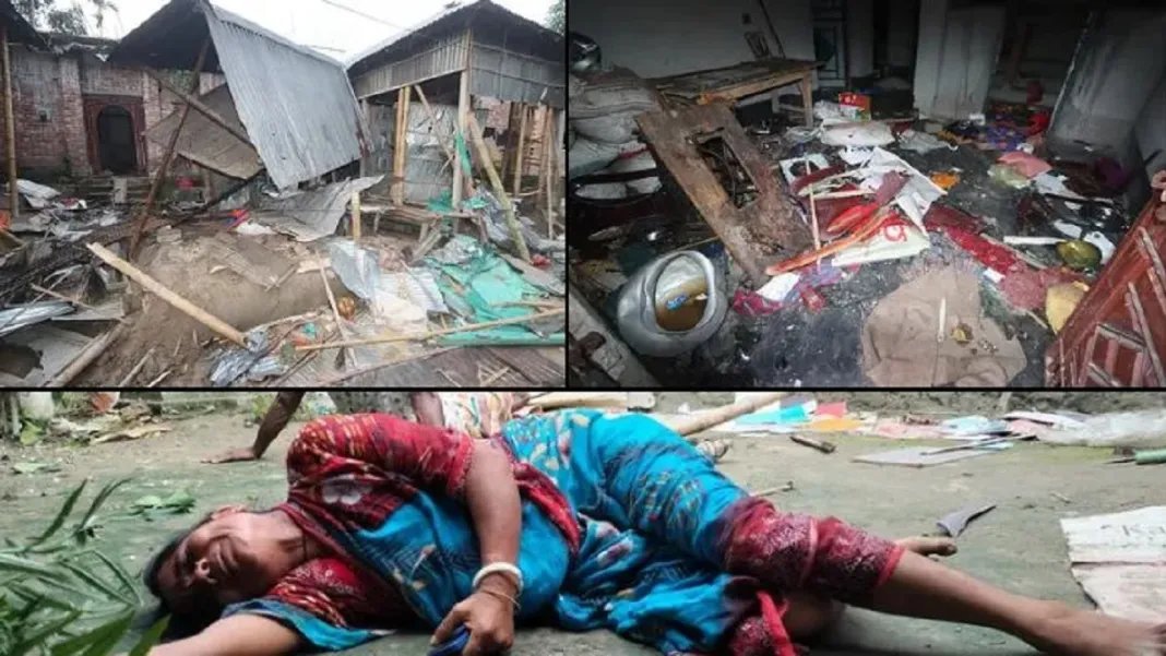 बांग्लादेश के रंगपुर में 15 हिंदुओं के घरों को लूटा, किया आग के हवाले

इस्लामी भीड़ ने ईशनिंदा के नाम पर 50 परिवारों को किया भागने पर मजबूर

hindi.opindia.com/reports/intern…